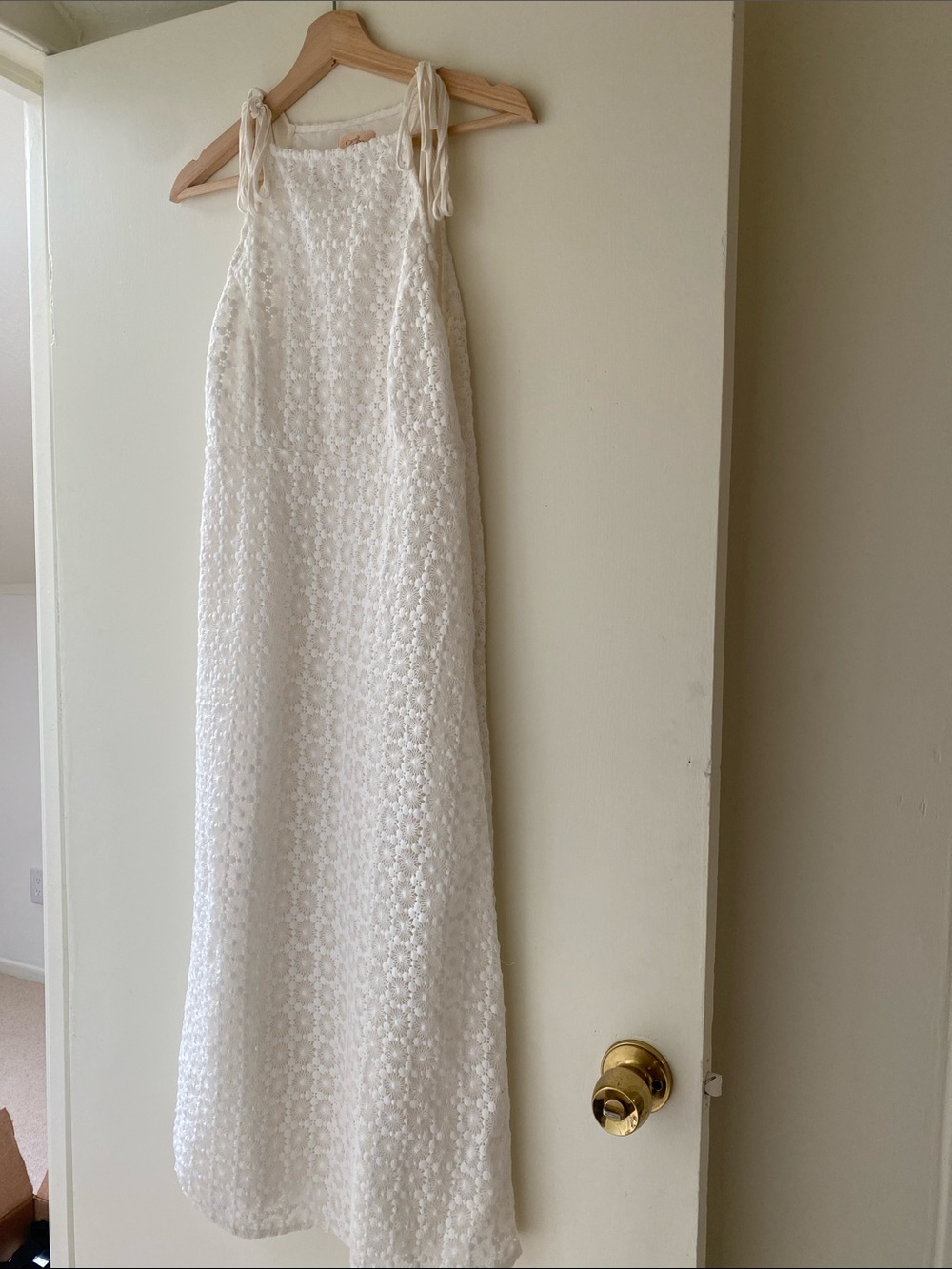 Camila Coelho White Dress with tie straps (Like New)